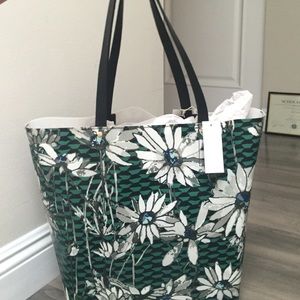Anthropologie floral tote bag